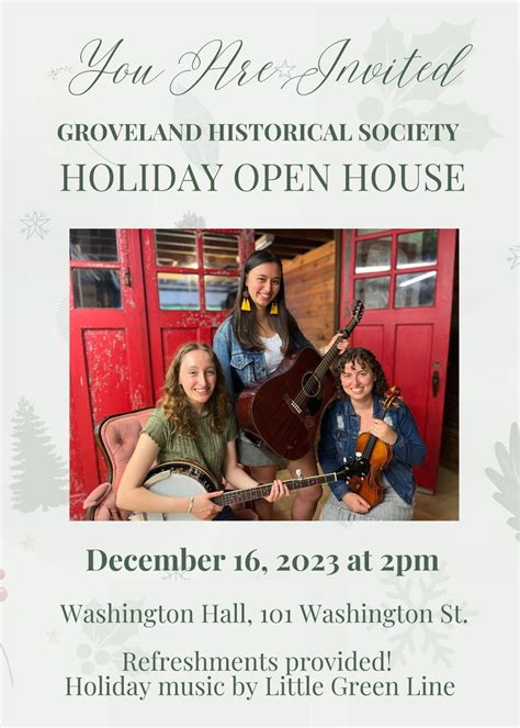 *MEDIA ADVISORY* Groveland Historical Society Invites Community to Holiday Open House - Town of ...