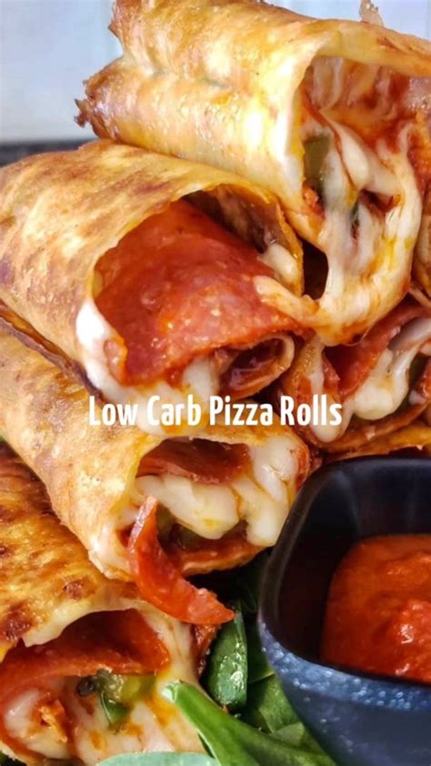 Cut Da Carb Flatbread on Instagram: “🍕CHEESY LOW CARB PEPPERONI PIZZA ROLLS!🌀. ... These Crunchy ...