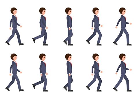 Moving Animations Of People Walking