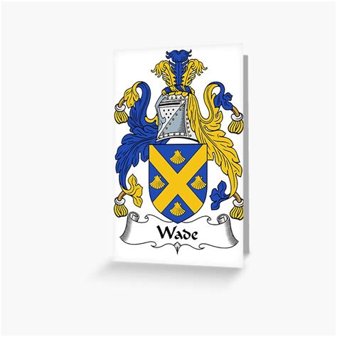 "Wade Coat of Arms / Wade Family Crest" Greeting Card by IrishArms ...