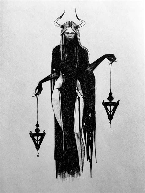 @lhuthientinuviel sketch drawing witch tattoo dark art micron pens | Dark art tattoo, Dark art ...