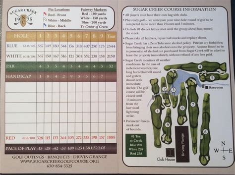 Sugar Creek Golf Course - Course Profile | Course Database