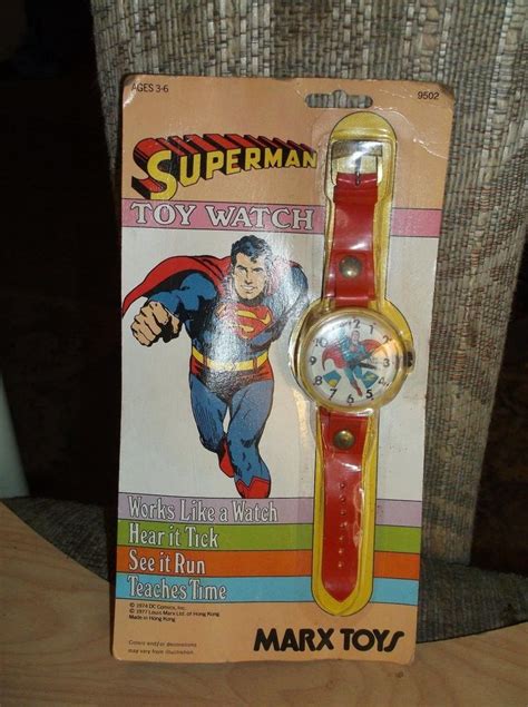 Vintage Marx 1974 Superman watch in package | #1871986852