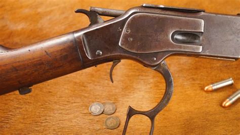 Old Western Lever Action Rifle, Late 1800's, "The Gun That Won The West" Stock Footage Video ...