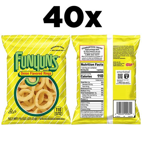 Funyuns Onion Flavored Rings, 0.75oz Bags (40 Pack) - Walmart.com