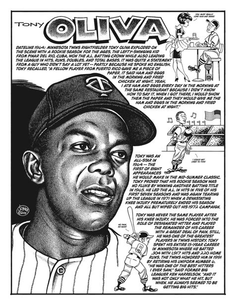 Baseball Art: Tony Oliva - Sports Collectors Digest