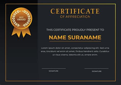 black and gold certificate template 3150465 Vector Art at Vecteezy