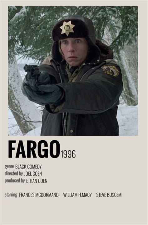 Pin by Melody Dodd on Films - Coen Brothers in 2022 | Fargo film, Movie card, Black comedy