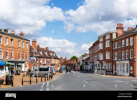 The High Street in Woburn, Bedfordshire, England, UK Stock Photo - Alamy