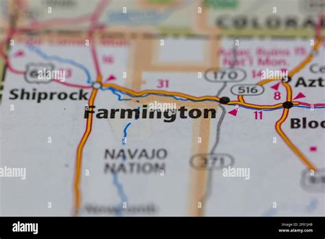 Farmington new mexico map hi-res stock photography and images - Alamy