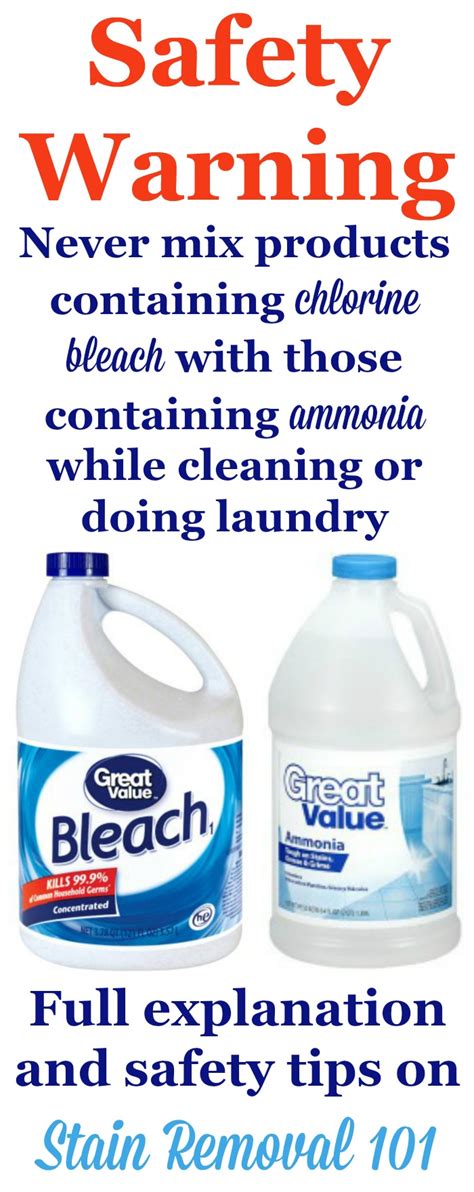 Bleach And Ammonia - Don't Mix These Items Together {Safety Warning}