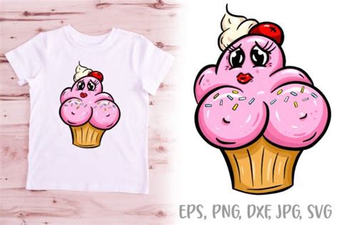 Cupcake Sprinkles Frosting Cartoon PNG Graphic by squeebcreative ...