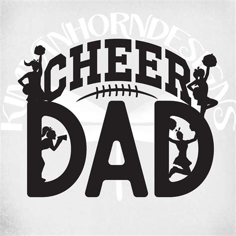 Cheer Dad SVG Cheerleader Silhouette Svg Dxf Png Mirrored - Etsy Israel