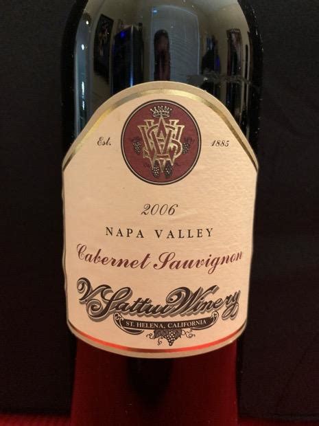 2006 V. Sattui Winery Cabernet Sauvignon Reserve Stock, USA, California, Napa Valley, St. Helena ...