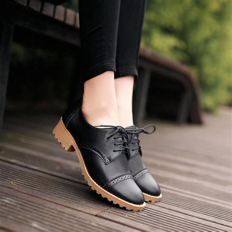 Lace Up Oxfords Women Casual Shoes | Casual shoes women, Dress shoes womens, Cute womens shoes