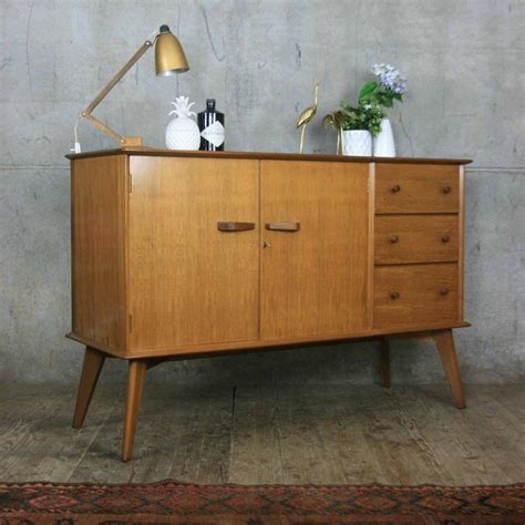 vintage_1950s_walnut_sideboard_mid_century Mid Century Walnut Sideboard, Alvar Alto, Stunning ...