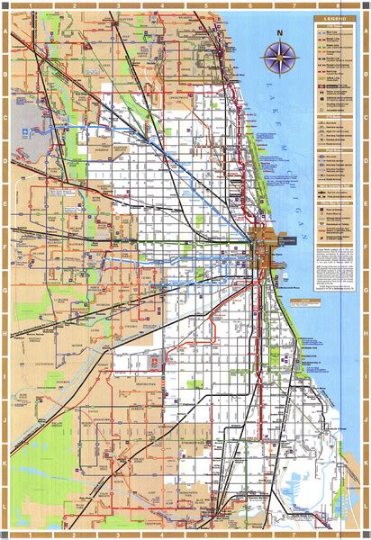 Chicago Train Map - Chicago Illinois • mappery