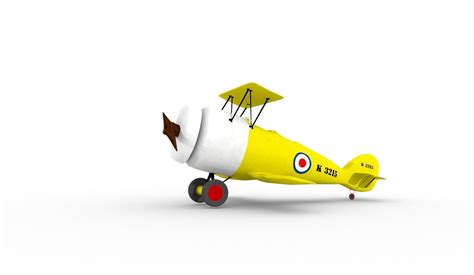 Biplane 3D model | CGTrader