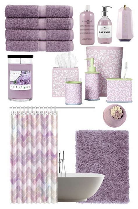 Lilac Bathroom Ideas, Lavender Bathroom Accessories, Bathroom ...