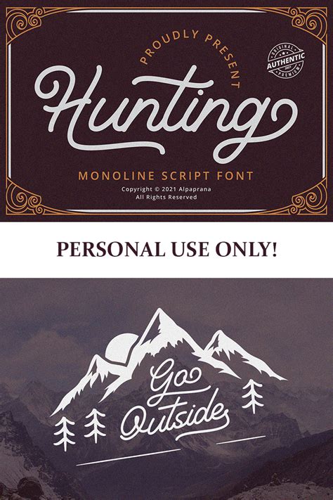 Hunting Font - 1001 Free Fonts