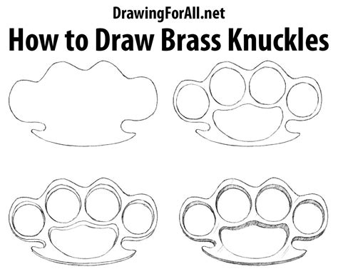 Brass Knuckles Easy Drawing