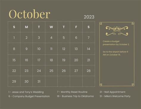 Editable October 2023 Calendar - Get Latest Map Update