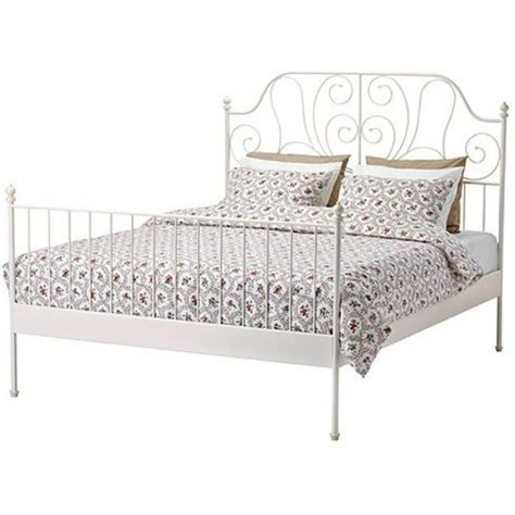 Ikea Leirvik Bed Frame White Full Size Iron Metal Country Style 38382.22020.1210 - Walmart.com ...