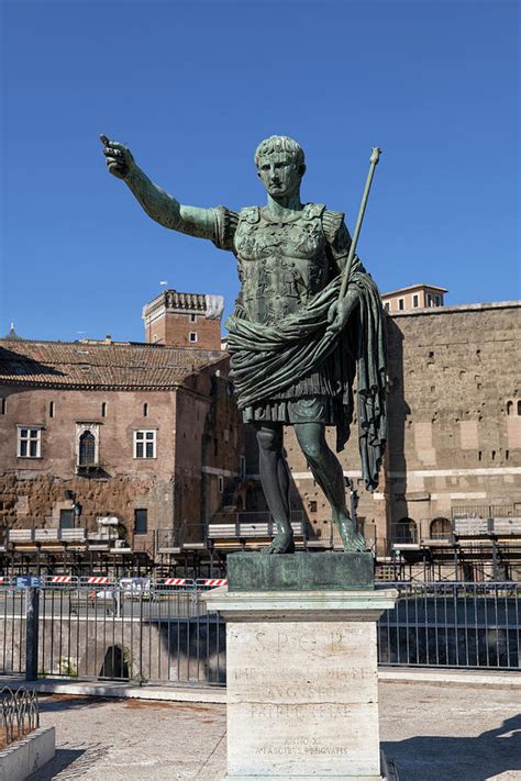 Roman Emperor Caesar Augustus Statue In Rome Photograph by Artur ...