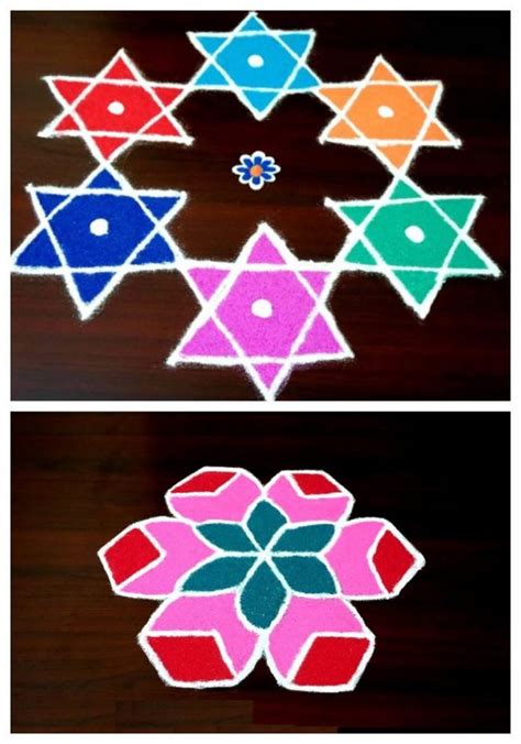 3 and 5 Dots Rangoli Designs with for All Occasions