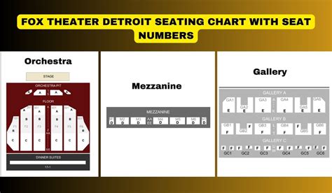 Fox Theater Detroit Seating Chart With Seat Numbers