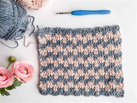 Leaping Stripes Crochet Stitch Photo & Video Tutorial