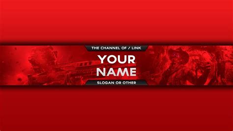 Red Youtube Banner Template - You don't need to start your designs from scratch with adobe spark ...