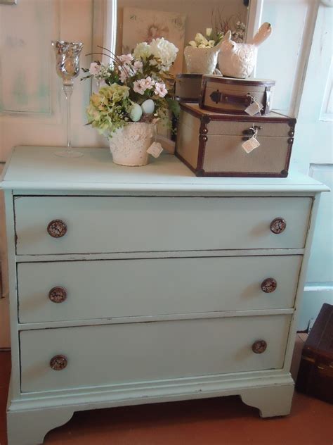 Pretty, hand painted, chalk painted, robin's egg blue, dresser, shabby chic, cottage, vintage ...