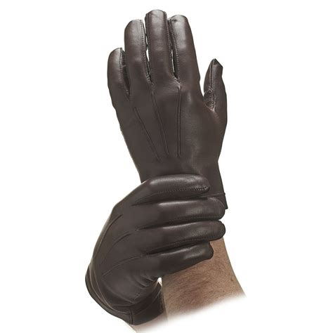 Men's Brown Unlined Leather Gloves | Leather Gloves | Gloves-Online