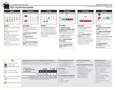 Anne Arundel County Public Schools Calendar 2023-2024 PDF – School Calendar Info