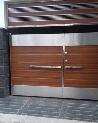 Stainless Steel Gate Designs With Wood