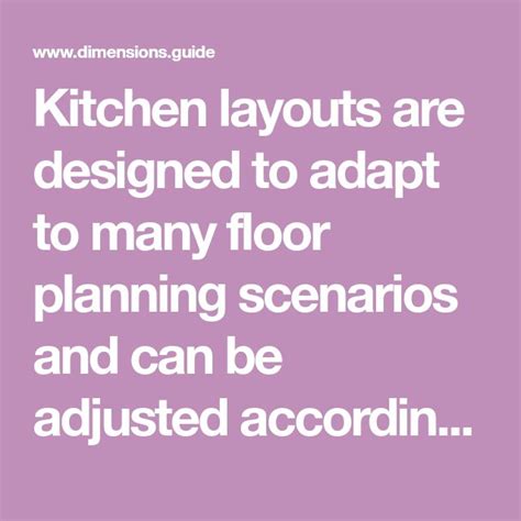 Kitchen layouts are designed to adapt to many floor planning scenarios ...