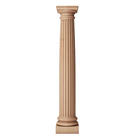 Order Fluted Architectural Wood Columns - 5" x 3' Size - ColumnsDirect ...