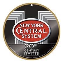 New York Central Logo Plaque - Schrader's Railroad Catalog