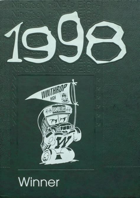 1998 yearbook from Winthrop High School from Winthrop, Maine for sale