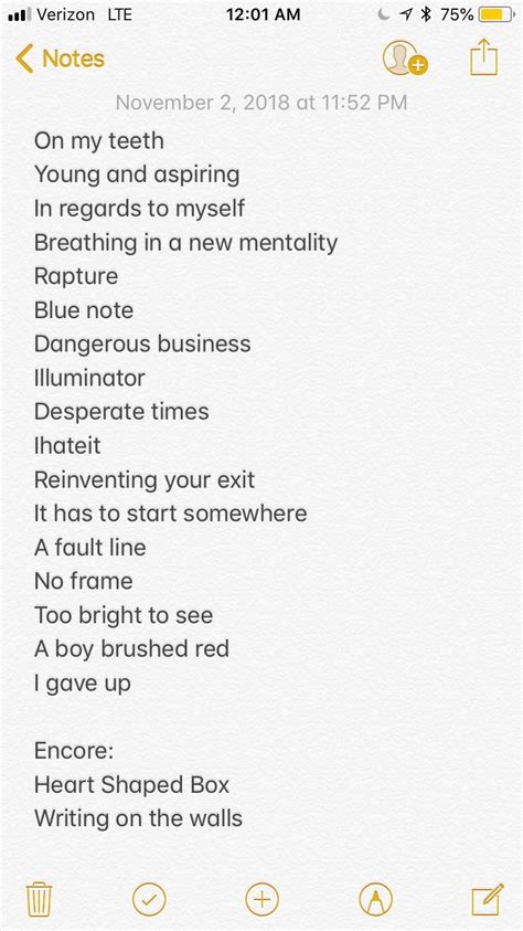 ERASE ME TOUR SETLIST : r/Underoath