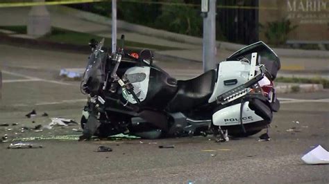 LAX Motorcycle Officer Injured in Hit-and-Run Crash in Playa del Rey | KTLA