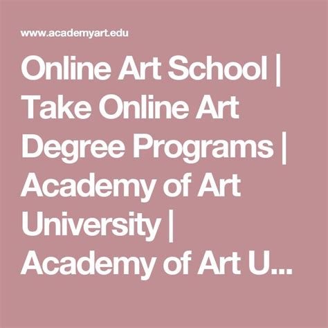 Online Art School | Take Online Art Degree Programs | Academy of Art ...