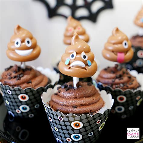 How to Make Poop Emoji Cupcakes - Soiree Event Design