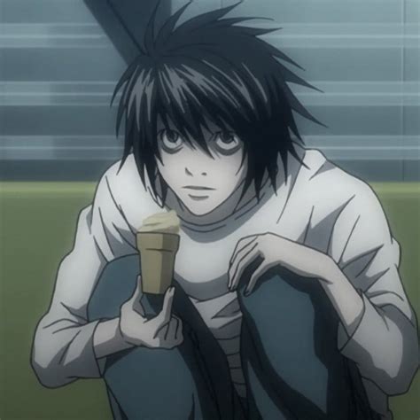 L Death Note Eating Cake