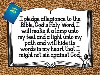 Christian Pledges and Scripture Signs by Teachers' Keeper | TpT