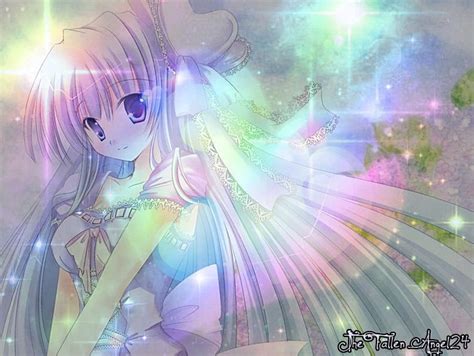 Rainbow Anime Girl by TheFallenAngel24 on DeviantArt