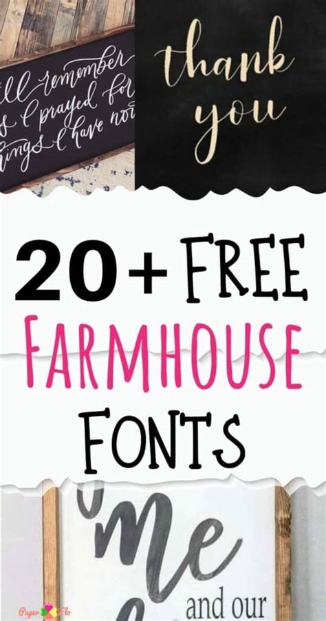 23 Free Farmhouse Fonts