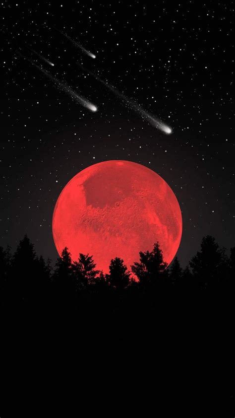 Red Moon iPhone Wallpaper | Sky art, Dark wallpaper, Cool wallpaper