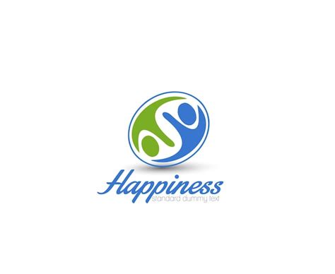 Free Vector | Happiness Logo Template Vector Design.